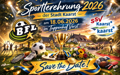 Sportlerehrung 2026 – Wir feiern Kaarsts Sportstars!