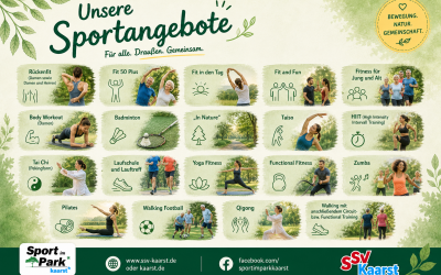 Programm für Sport im Park 2026 steht!