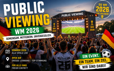 Gemeinsam Fussball-WM 2026 schauen? Das sollten Vereine wissen!